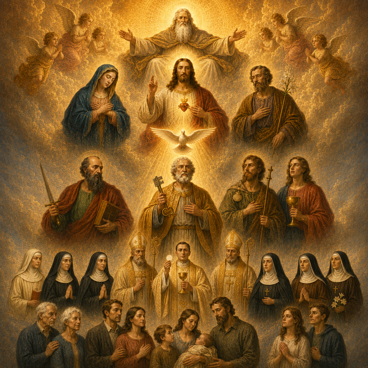 Full-color Heavenly Assembly artwork